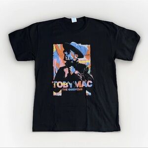 TobyMac “The Goodness” 2023 Tour Concert Graphic T-shirt Size Large Band Black